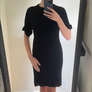 COS Black mini dress with sleeve details